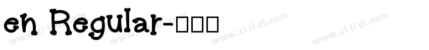 en Regular字体转换